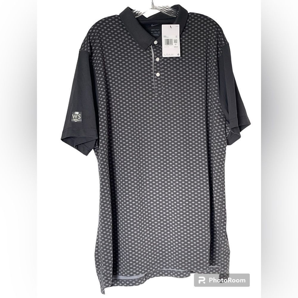 NWT NIKE WORLD SERIES POLO SHIRT 2022, no team, size XXL, two toned gray